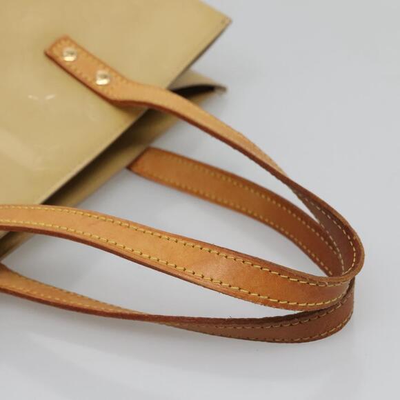 LOUIS VUITTON Monogram Vernis Reade MM Hand Bag Beige M91141 - Picture 7 of 12
